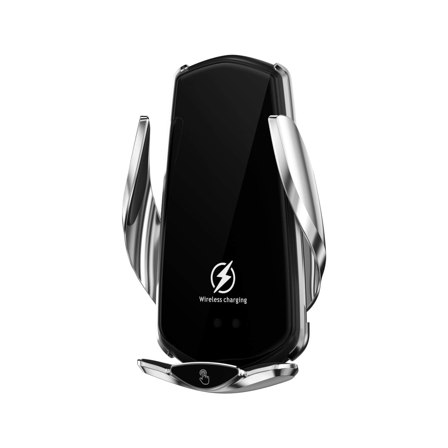 Car Phone Holder: Wireless Charging, Automatic Sensor, Electric Navigation Support - BAOGODA