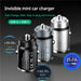 100W PD Fast Charging Dual Interface Mini Car Charger - Invisible Pull Ring Design | Universal Compatibility with Apple, Huawei, and More - BAOGODA