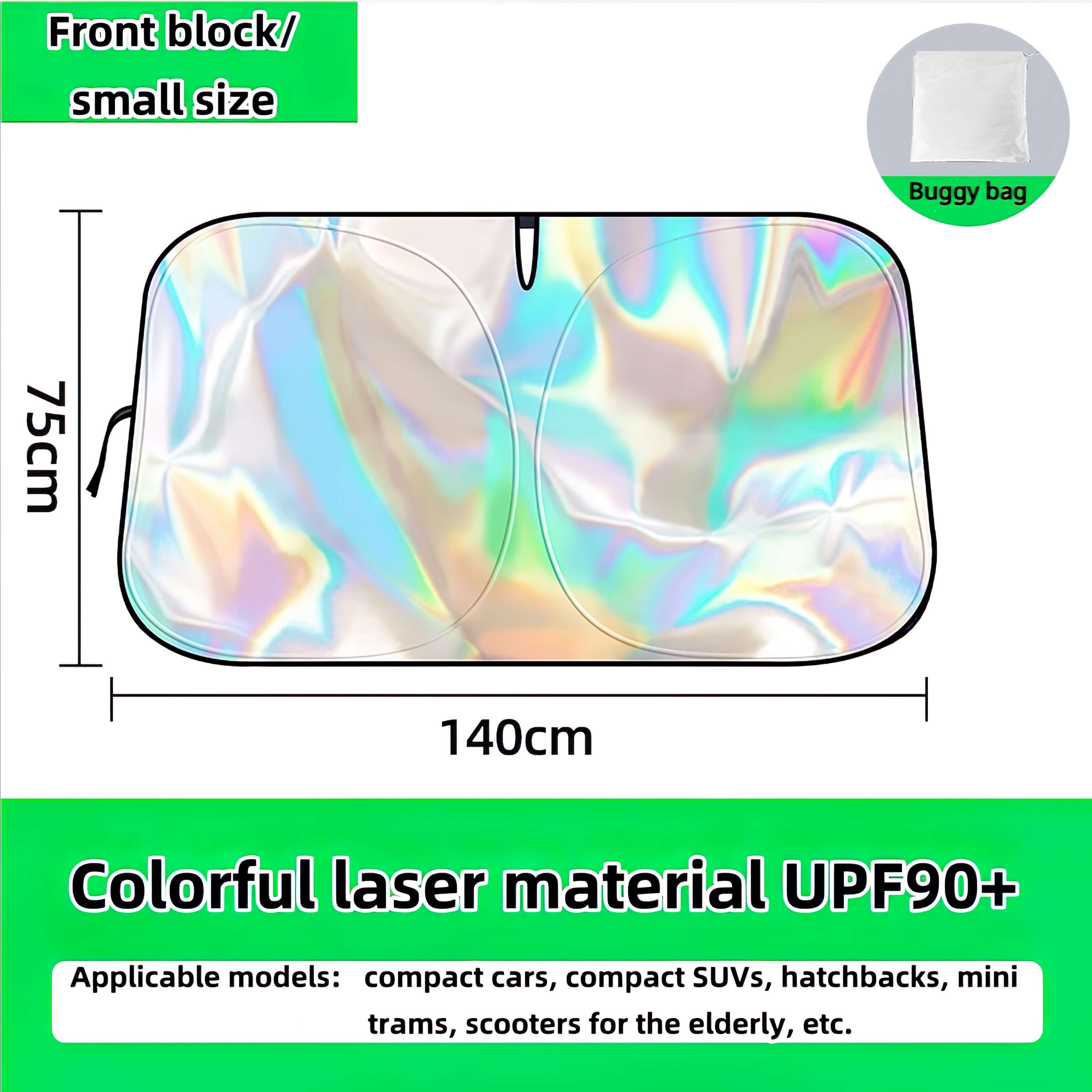 The best car front windshield visor: UV protection, heat insulation, anti-glare laser cooling visor - BAOGODA