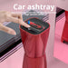 Car Ashtray, Smokeless, LED Light, Lid, Resin, Universal - BAOGODA