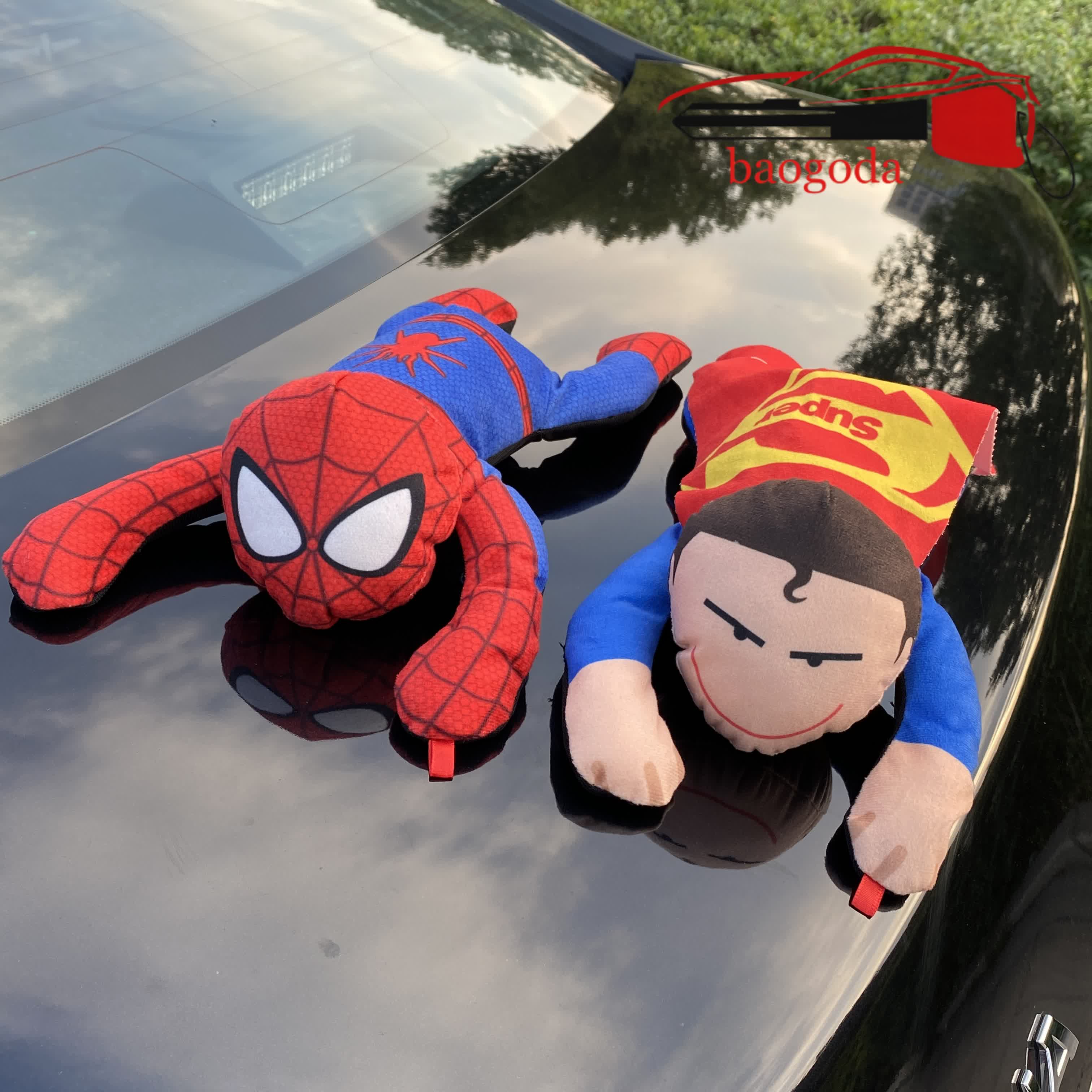 Funny Magnetic Roof Stickers - Spider-Man | Superman | Ninja Reflective Car Decorations