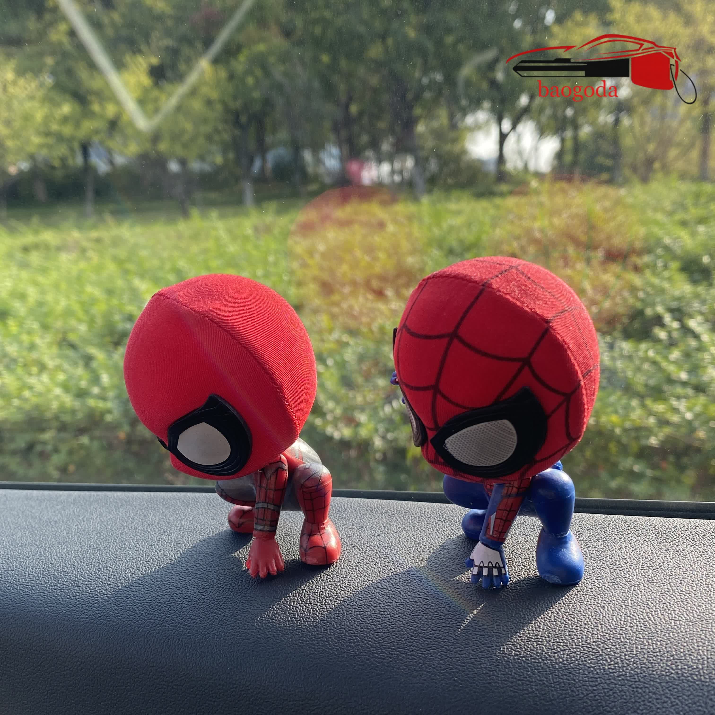 Adorable Spider-Man Dashboard FigurePerfect Car Decor for Marvel Fans