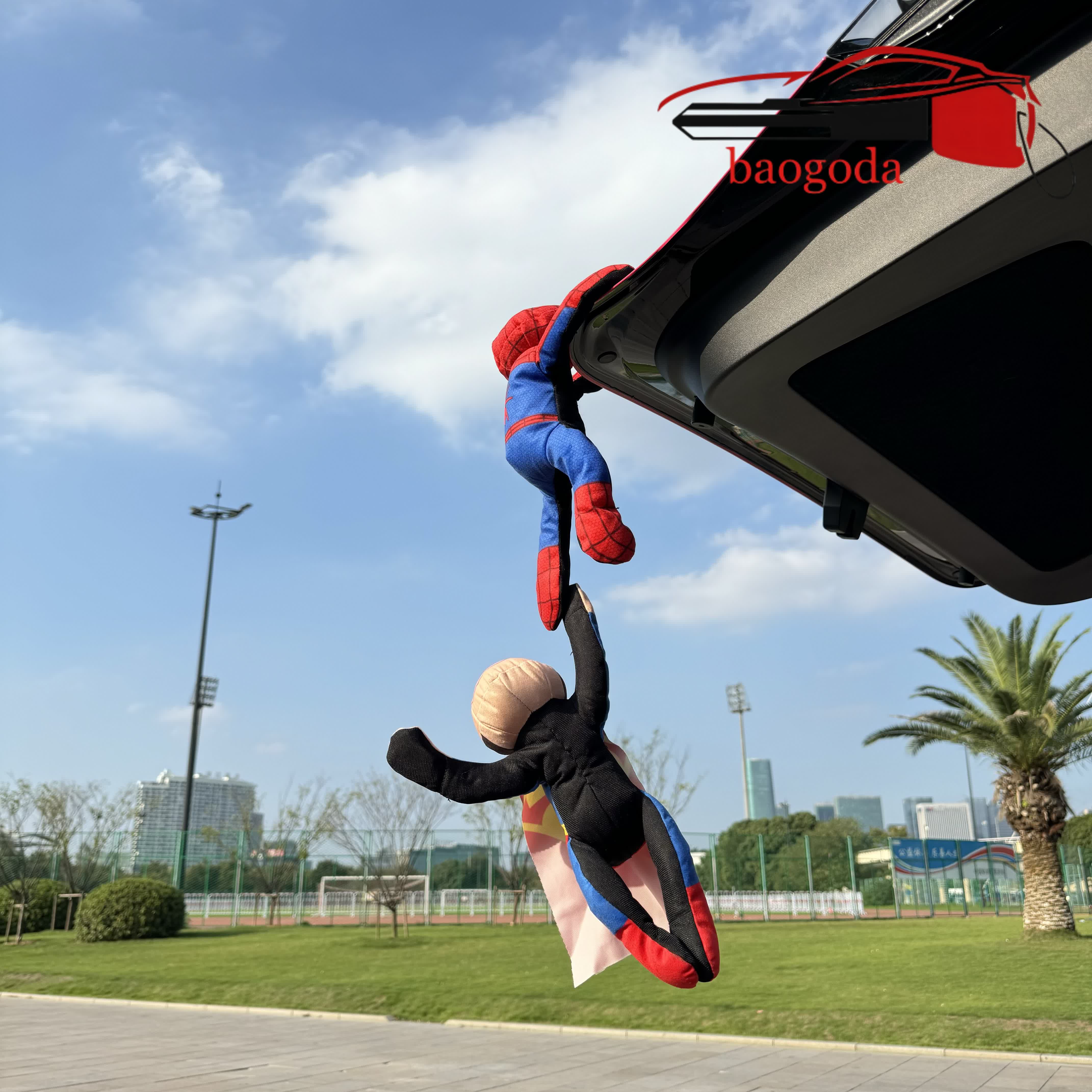 Funny Magnetic Roof Stickers - Spider-Man | Superman | Ninja Reflective Car Decorations