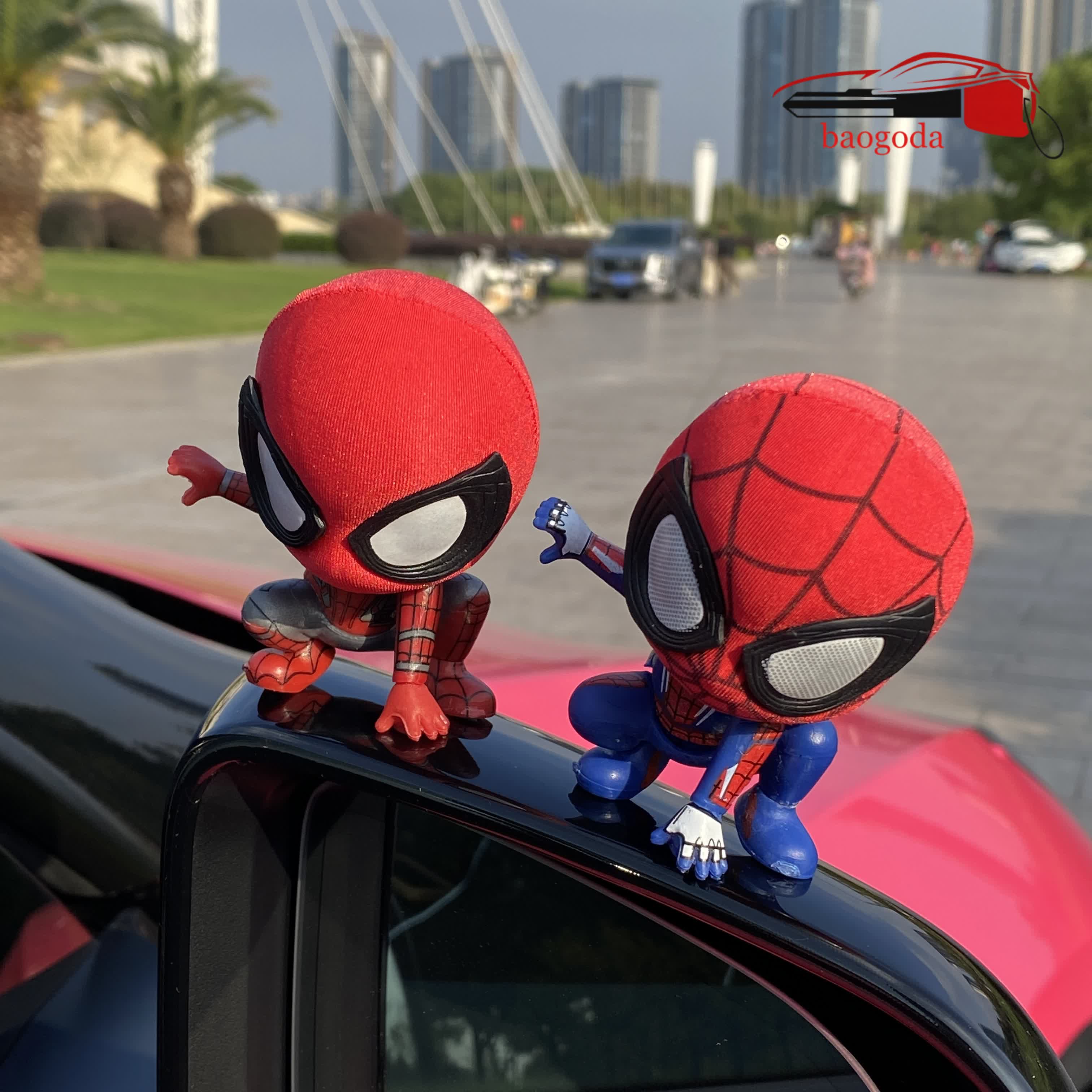 Adorable Spider-Man Dashboard FigurePerfect Car Decor for Marvel Fans